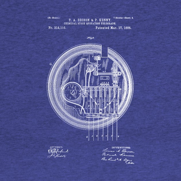 EDISON PATENT / Edison Patent 314115 Blueprint by Daniel Coulmann